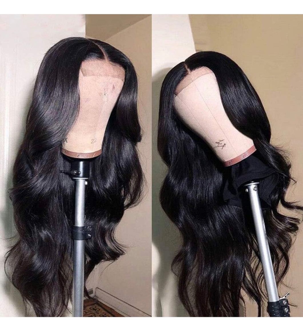 18 Inch Body Wave 4×4 HD Transparent Lace Front Wig