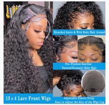 Load image into Gallery viewer, 26 inch Deep Wave 13X4 HD Transparent Lace Front Wig
