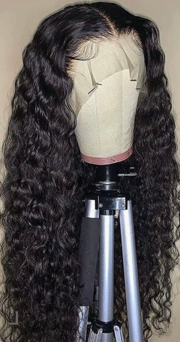 26 inch Deep Wave 13X4 HD Transparent Lace Front Wig